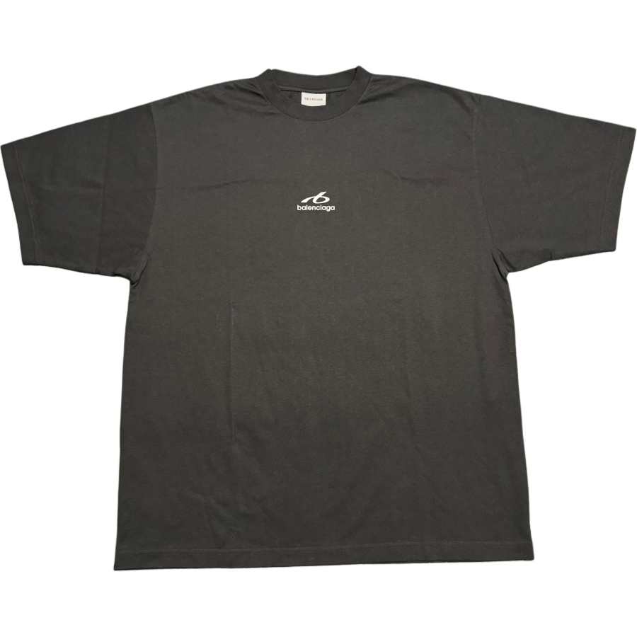 Balenciaga T Shirts Men's Black Crew Neck Moderate Straight Fit