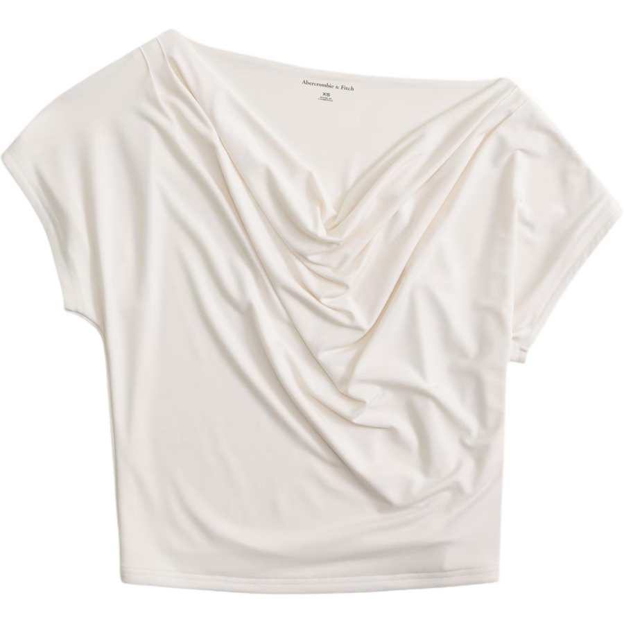 Abercrombie&Fitch T Shirts Women's Butter Asymmetrical Collar