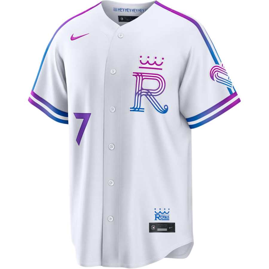 Nike Nike Kansas City Royals Sportswear Men's Marine Blue V Neck Moderate