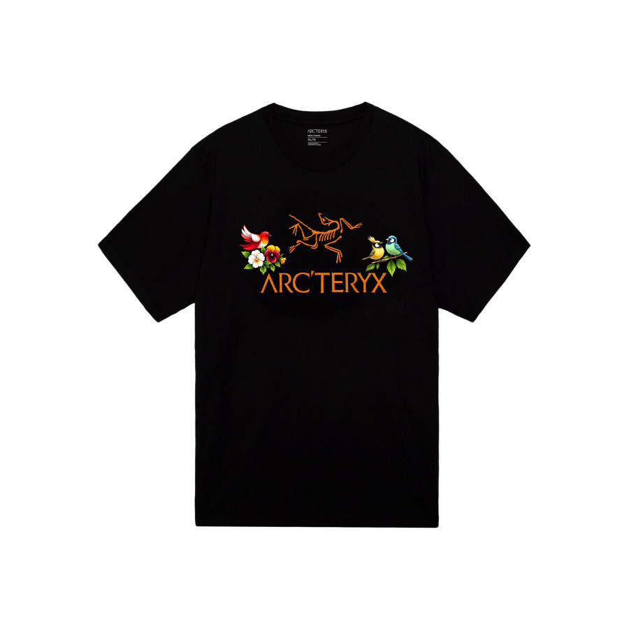 Arcteryx IONIA T Shirts Men's Black II/Black II International, Suggestion Size Small Crew Neck Moderate