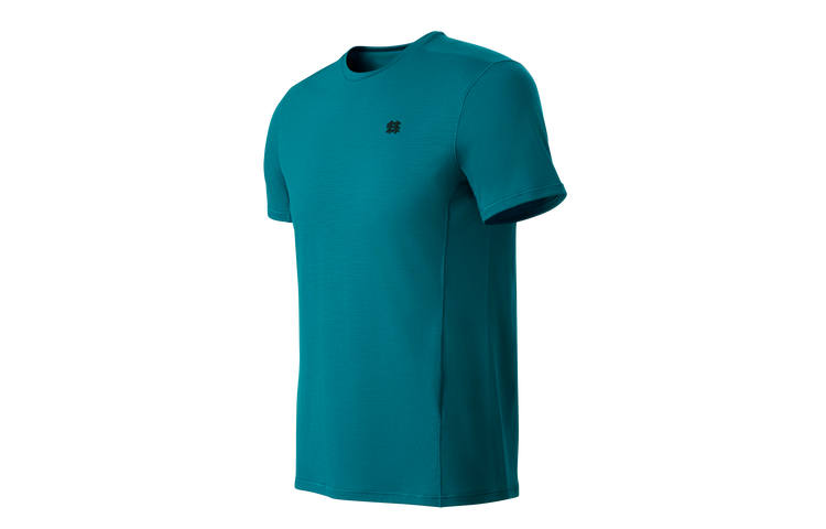 KOLON SPORT T Shirts Men's Dark Cyan DC Crew Neck