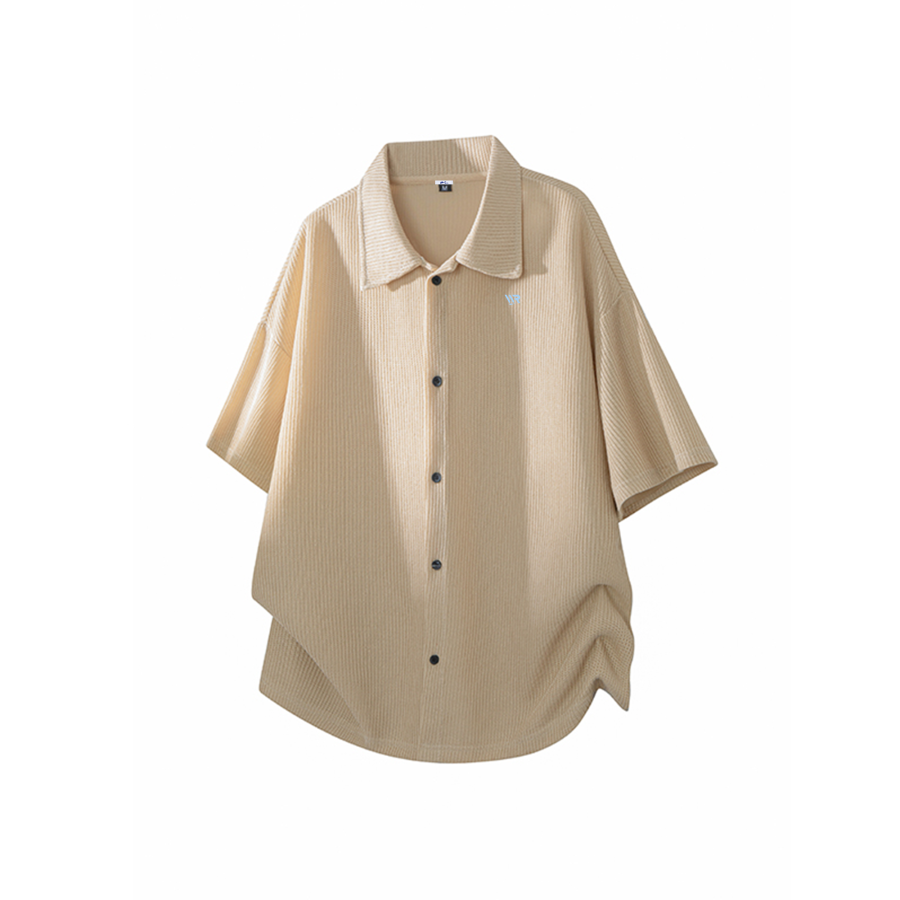 WARRIOR WARRIOR Shirts Unisex Lapel Thin Straight Fit