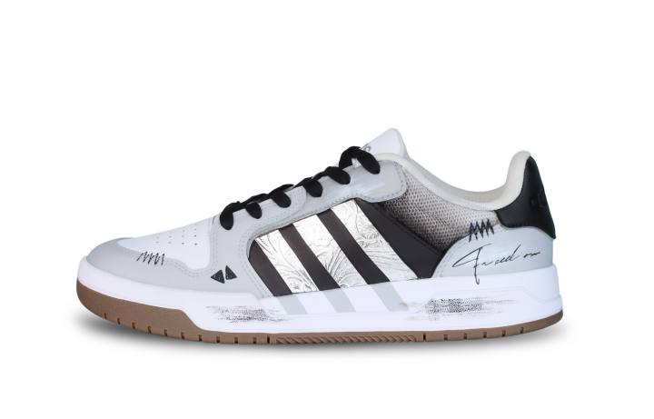 Adidas Adidas ENTRAP Yitiao Elegant, Silver Relic Low top Skateboard Shoes Unisex Black/Gray/Silver