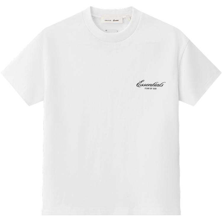 Fear Of God Essentials T Shirts Women's Bright White Crew Neck Moderate