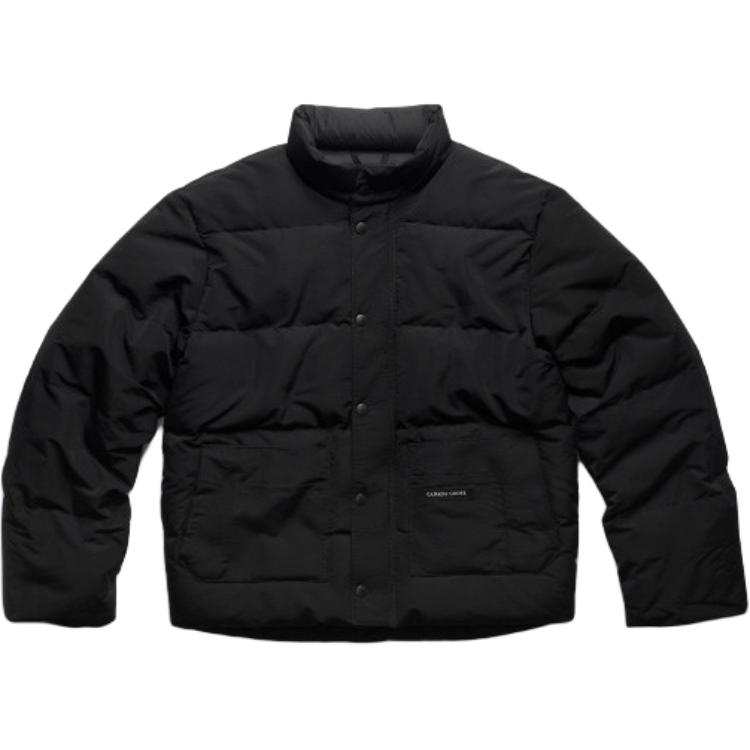 Canada Goose Down Jackets Men's 9061 Black Stand Collar Moderate Straight Fit