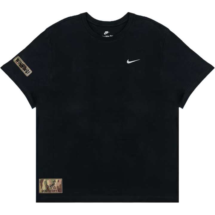 Nike Nike Sportswear T Shirts Men's Black Crew Neck Moderate Straight Fit