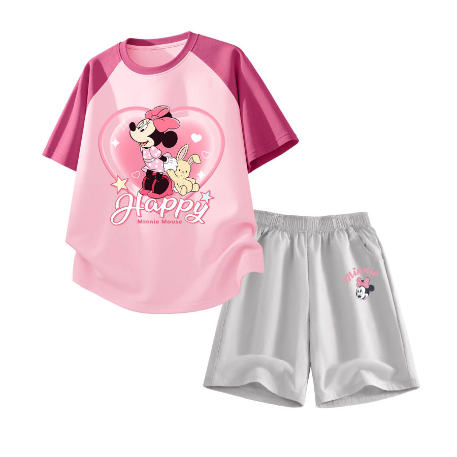 Disney Kids Casual Sportswear Crew Neck Thin Stretch Breathable