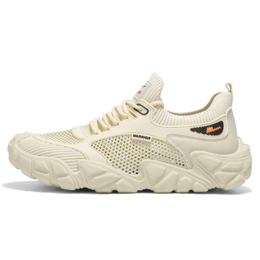 WARRIOR WARRIOR Casual Shoes Men's Low Top Beige, Gray, Black