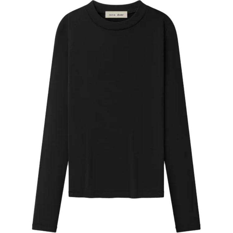 Fear Of God Essentials T Shirts Women's Vintage Black Crew Neck