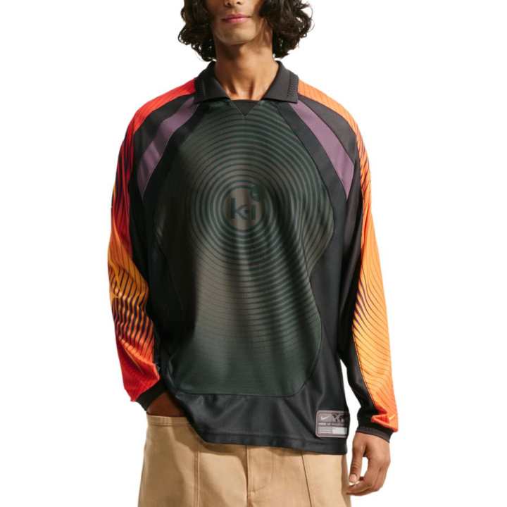 Nike Nike T Shirts Men's Baroque Brown/Gray Black/Laser Deep Red/Taxi Lapel Moderate
