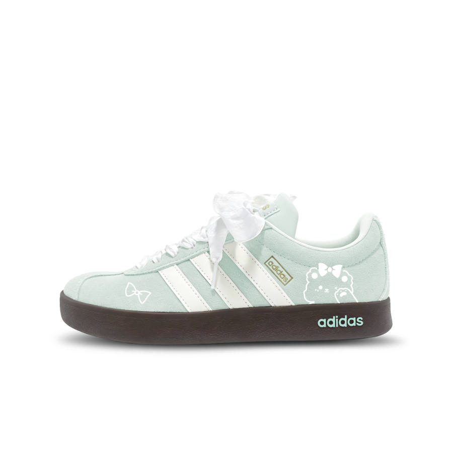 Adidas Adidas Vl Court Classic Bowknot Bear Cushioning Low top German Army Trainers Unisex Green