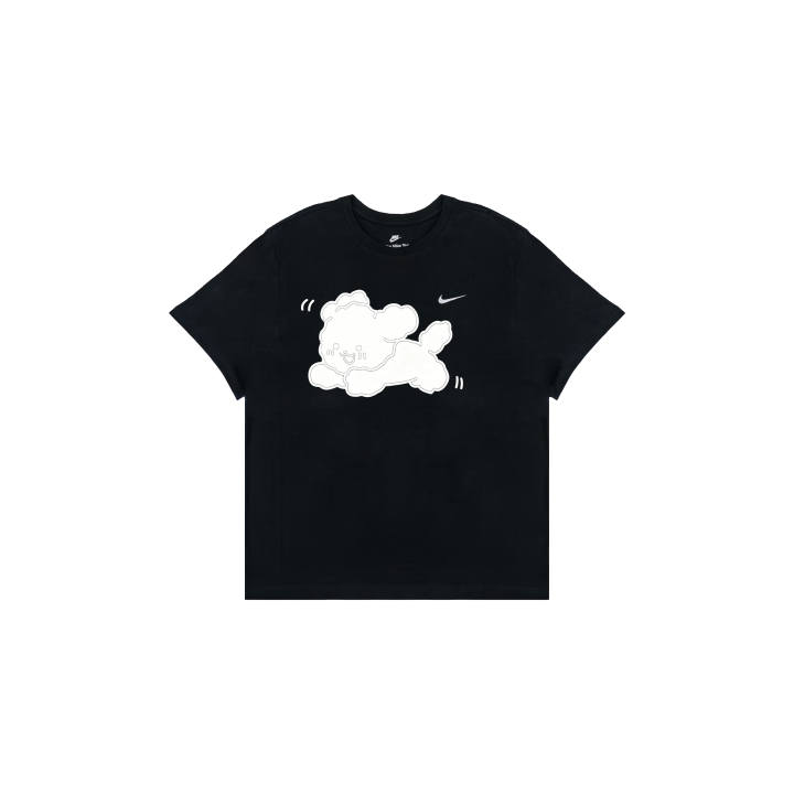 Nike Nike Sportswear T Shirts Men's Black Crew Neck Moderate Straight Fit