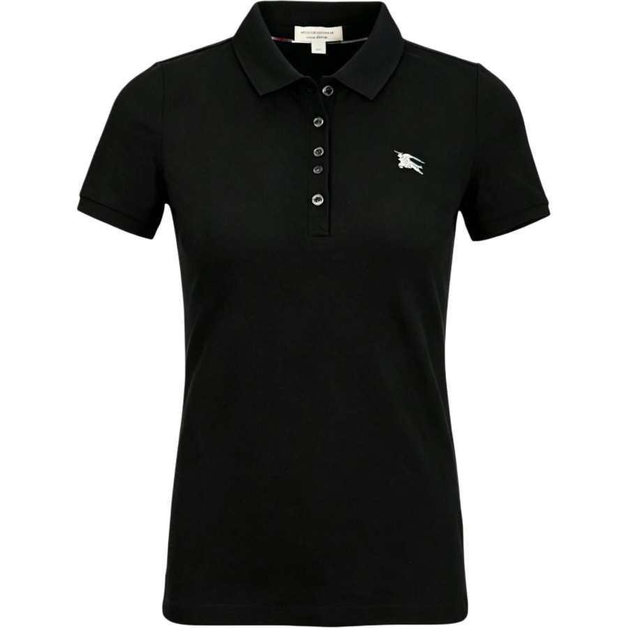 Burberry Polo Shirts Women's Black Polo Collar Moderate Other