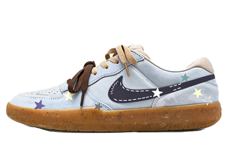 Nike Nike SB Force 58 Skateboard Shoes Men's Low Top Yellow/Blue