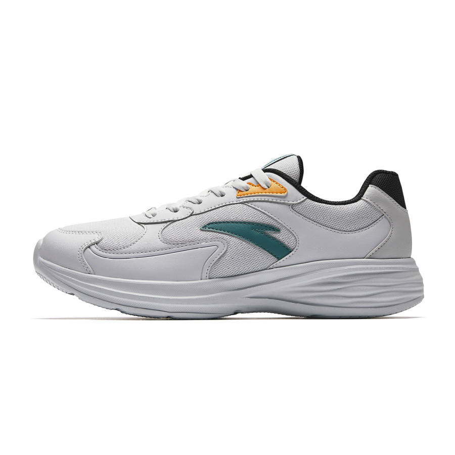 ANTA Running Shoes Men's Low Top Sand Grain Gray/Cumulus Gray