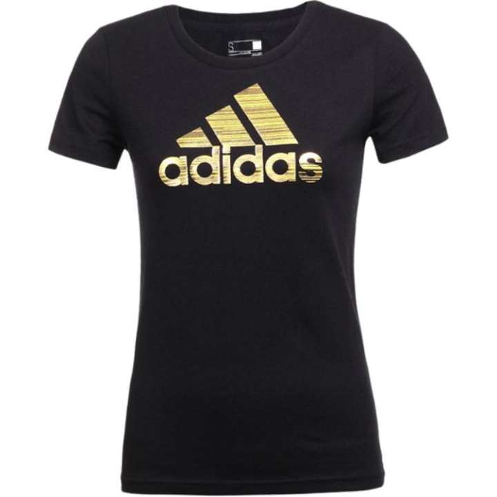 Adidas Adidas T Shirts Women's Black Crew Neck Moderate