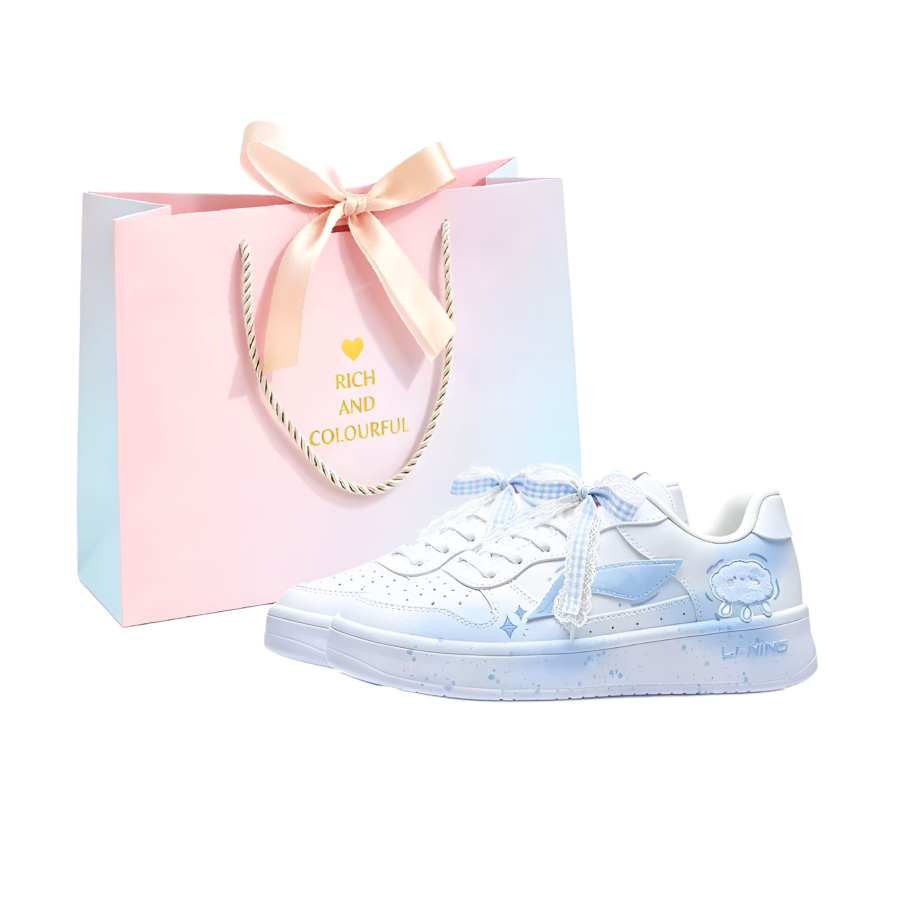 Li-Ning Li Ning Floating Boat Skateboard Shoes Women's Low Top Blue With White Lettering