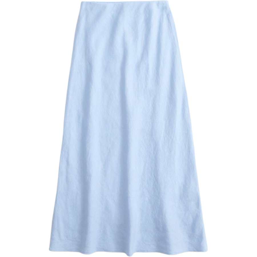 Abercrombie&Fitch Casual Long Skirts Women's Light Blue Moderate