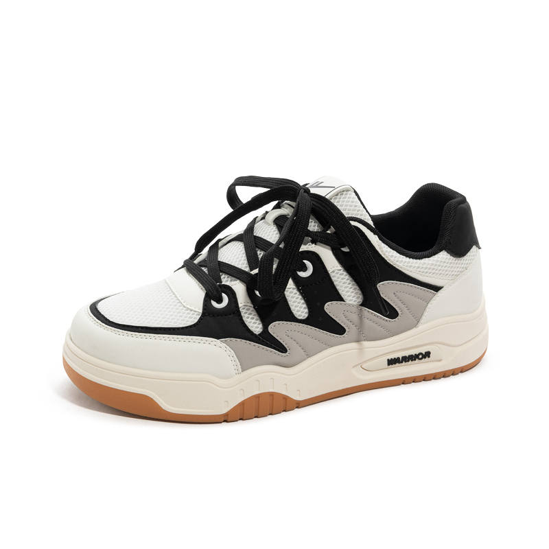 WARRIOR WARRIOR Skateboard Shoes Unisex Low Top White Gray Black