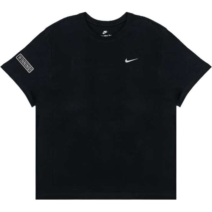 Nike Nike Sportswear T Shirts Men's Black Crew Neck Moderate Straight Fit