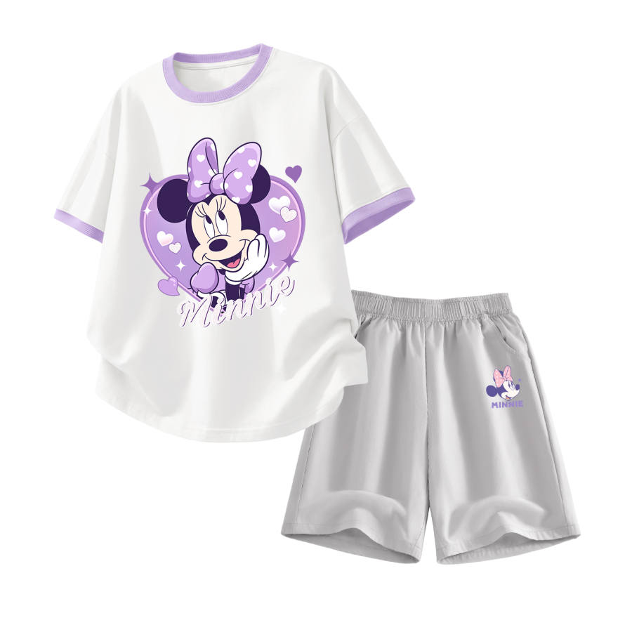Disney Kids Casual Sportswear Crew Neck Thin Stretch Breathable