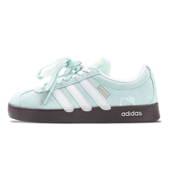 Adidas Adidas VL COURT 2.0 Skateboard Shoes Unisex Low Top White/Green