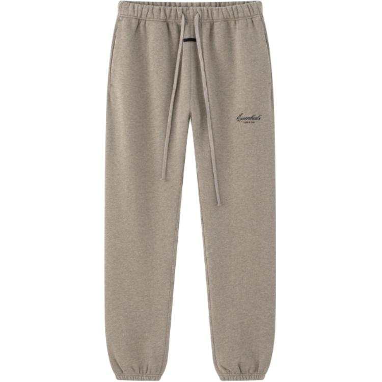 Fear Of God Essentials Casual Pants Women's Oat Gray Moderate Cuffed Pants