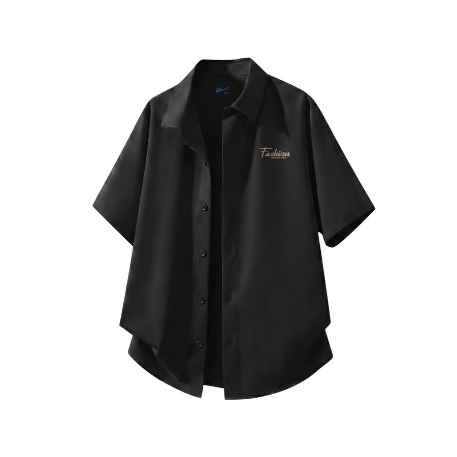 WARRIOR WARRIOR Shirts Unisex Lapel Thin Straight Fit