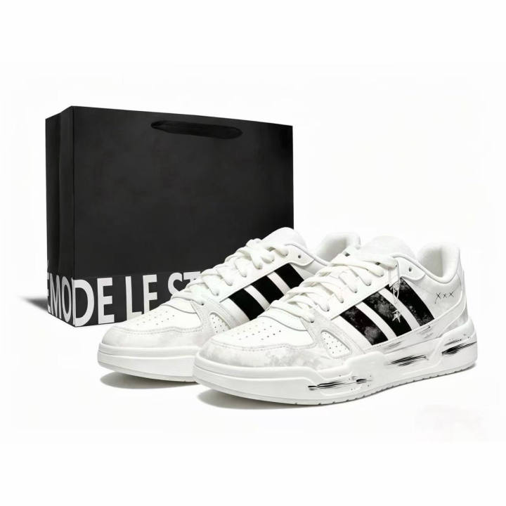 Adidas Adidas LITE BALLER Skateboard Shoes Men's Low Top Black, White