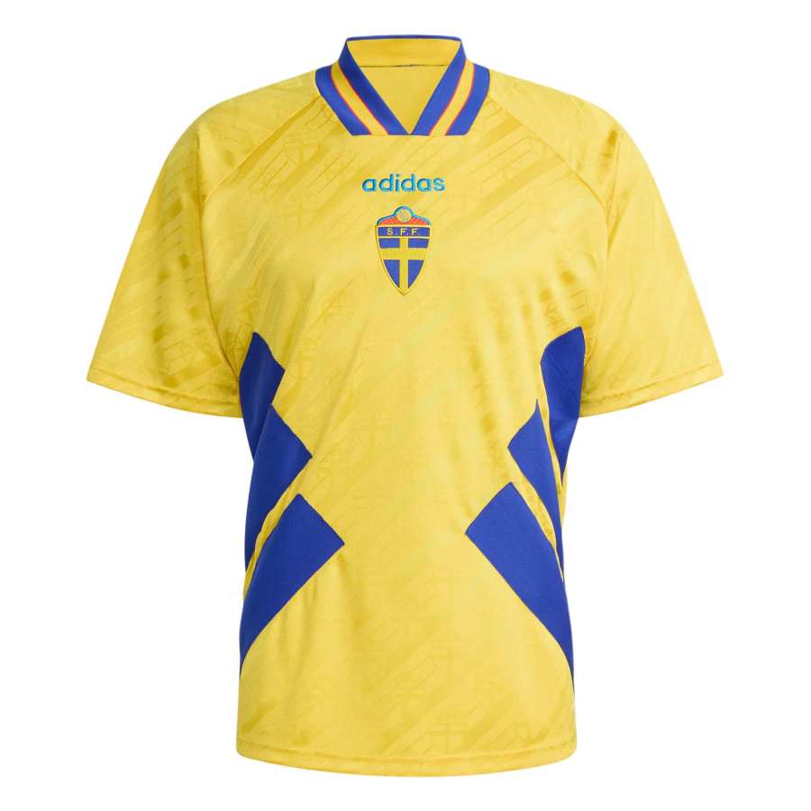 Adidas Adidas Sweden National Team Soccer Jerseys Men's Yellow V Neck