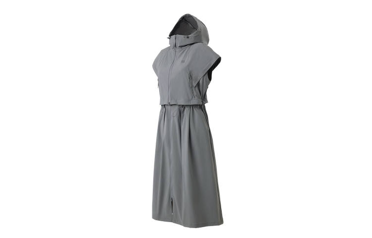 KOLON SPORT Short Sleeved Dresses Women's Hooded Non Detachable Thin