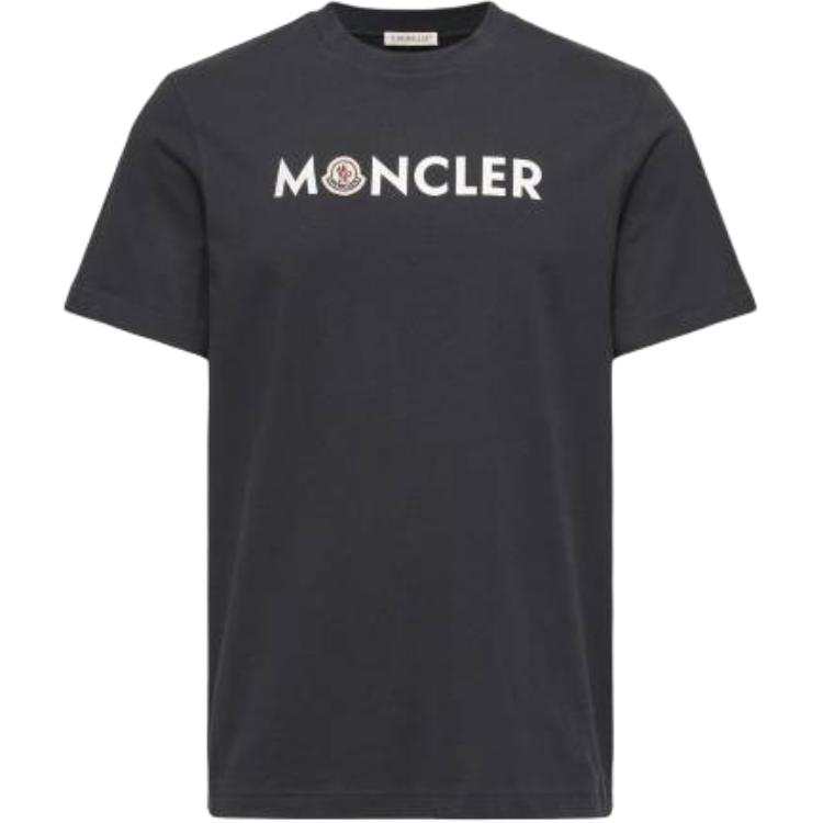 Moncler FW26 T Shirts Men's Black Crew Neck