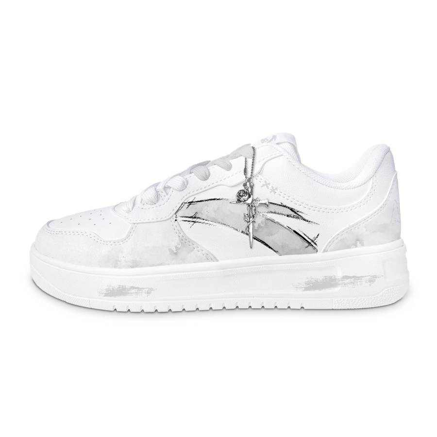 ANTA Easy Skateboard Shoes Men's Low Top White Gray Multicolor