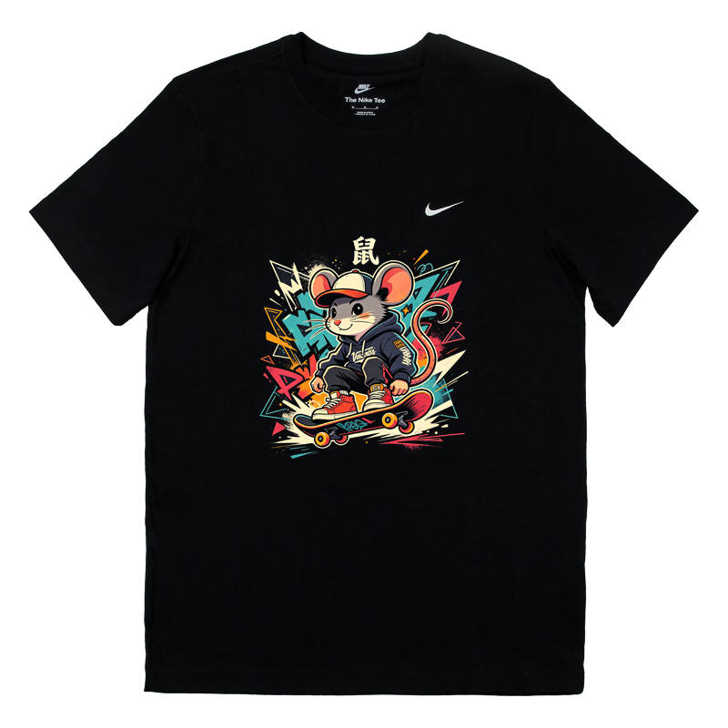 Nike Nike Sportswear T Shirts Unisex Black Crew Neck Moderate Straight Fit