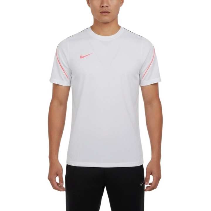 Nike Nike Running T Shirts Men's White/Pink Crew Neck Moderate