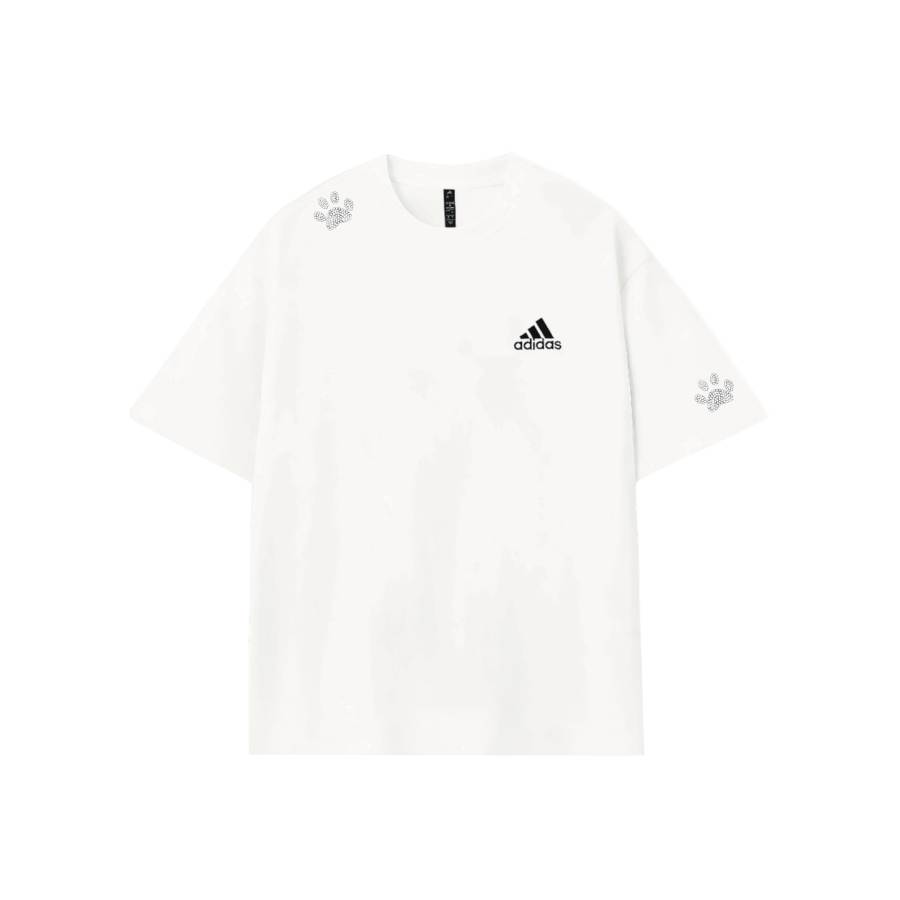 Adidas Adidas MUST HAVES T Shirts Unisex White Exclusive Shopping Bag Crew Neck Moderate