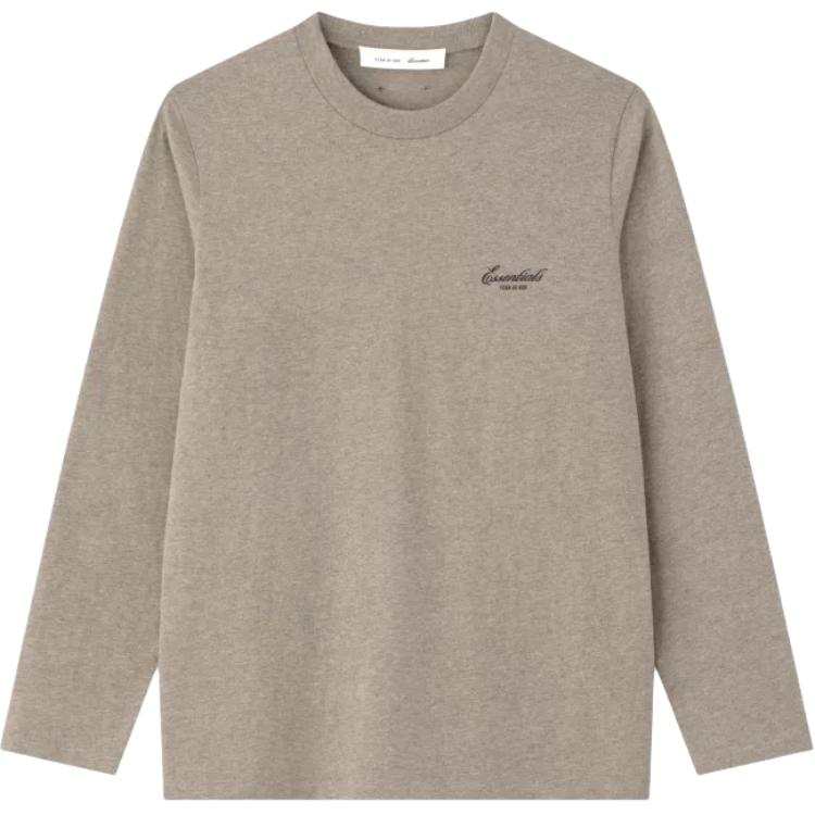 Fear Of God Essentials T Shirts Women's Oat Gray Crew Neck Other