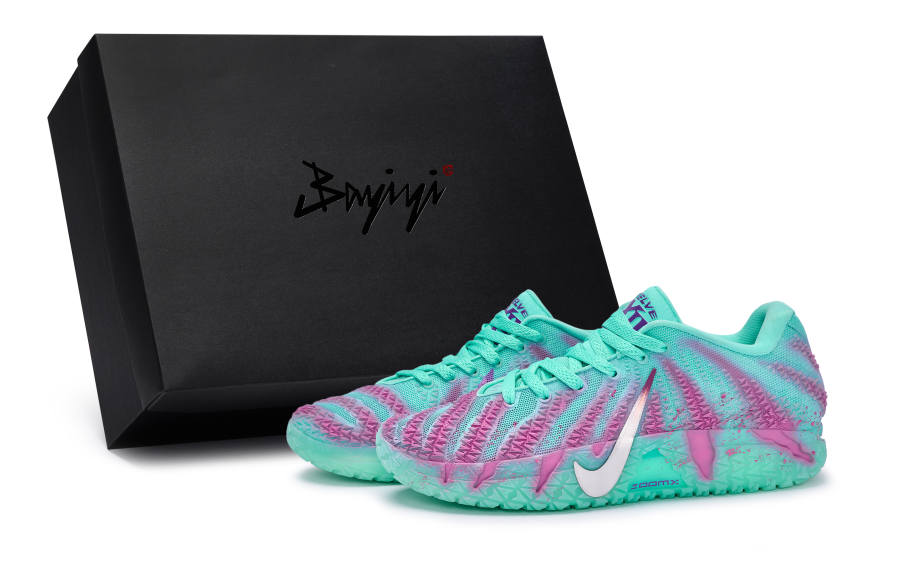 Nike Nike Ja Morant 3 811 Manufacturing, Blue Pink Craze, Special Shoe Box Low top Basketball Shoes Men's Pink Cyan