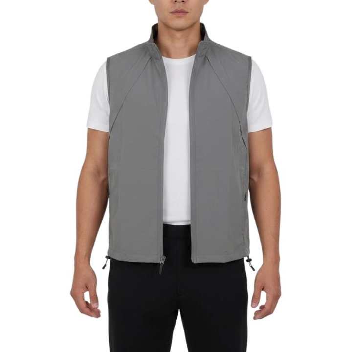 Adidas Adidas FOS Vests Men's Gray Stand Collar Other
