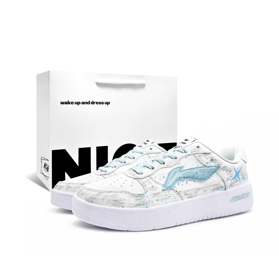 Li-Ning Li Ning Floating Boat Skateboard Shoes Men's Low Top Blue/White