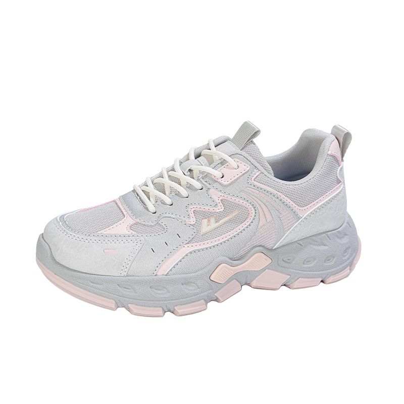 WARRIOR WARRIOR Chunky Sneakers Women's Low Top Light Gray/Light Pink