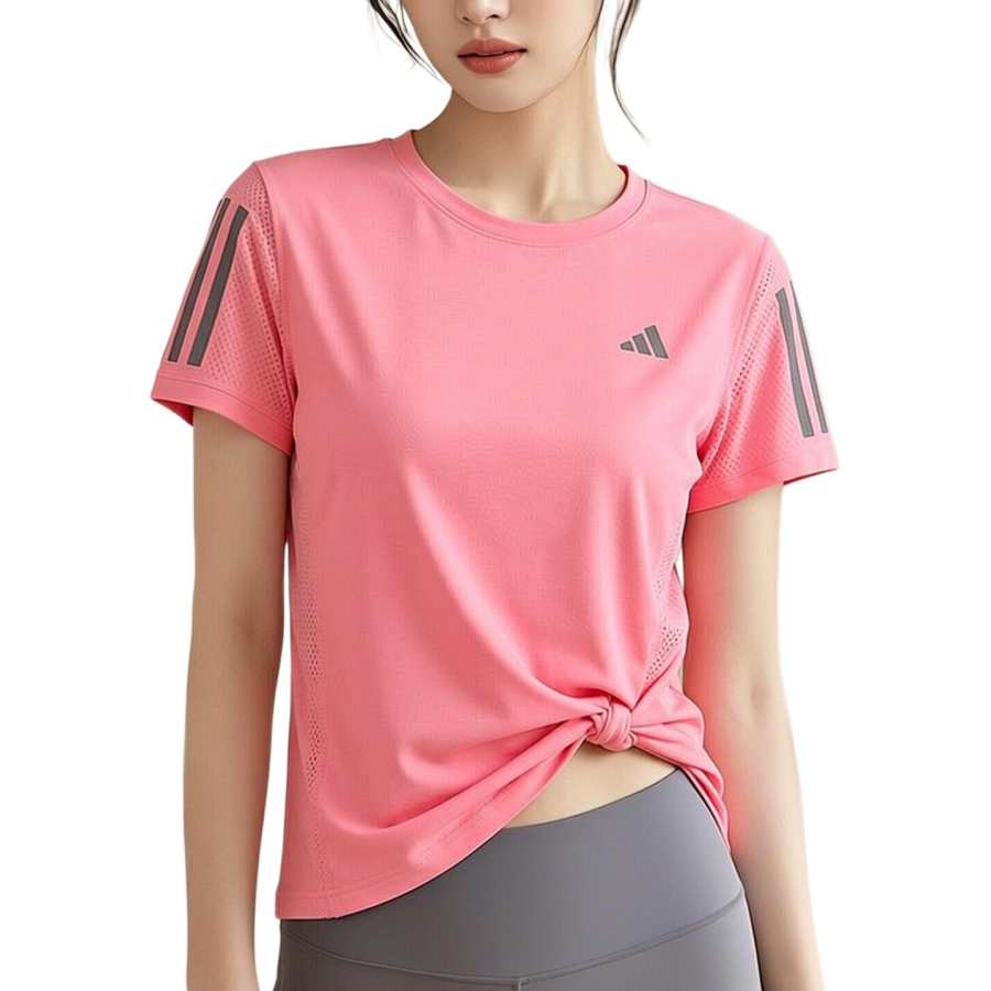 Adidas Adidas T Shirts Women's JZ2201 Official Counter Genuine, One Fake Ten Times Compensation Crew Neck Moderate