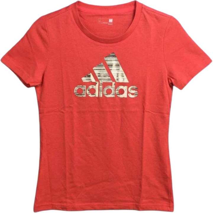 Adidas Adidas T Shirts Women's Red Crew Neck Moderate