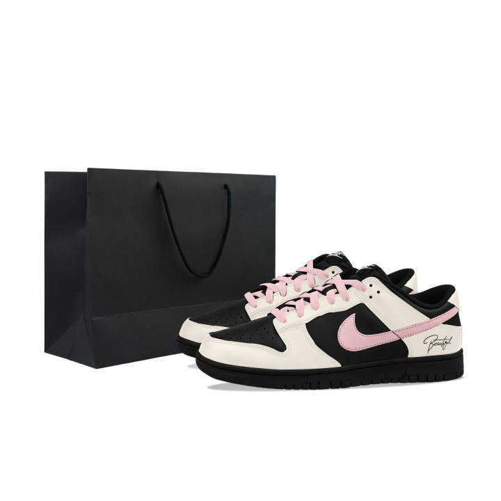 Nike Nike Dunk Skateboard Shoes Men's Low Top Ecru/Black
