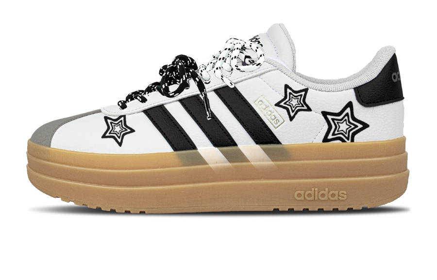 Adidas Adidas VL Court Bold Skateboard Shoes Women's Low Top Black/White