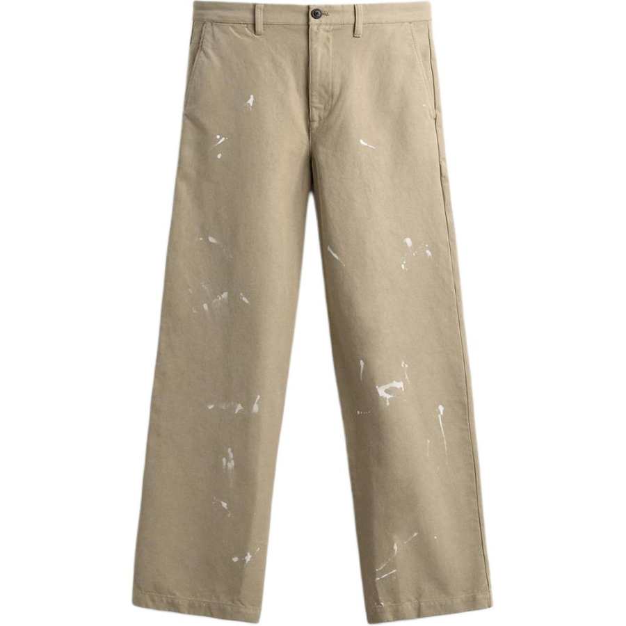 ZARA Casual Pants Men's Beige Moderate Straight Fit Pants