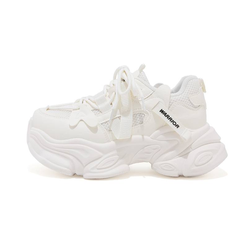 WARRIOR Chunky Sneakers Women's Low Top Black/White/Pink/Blue
