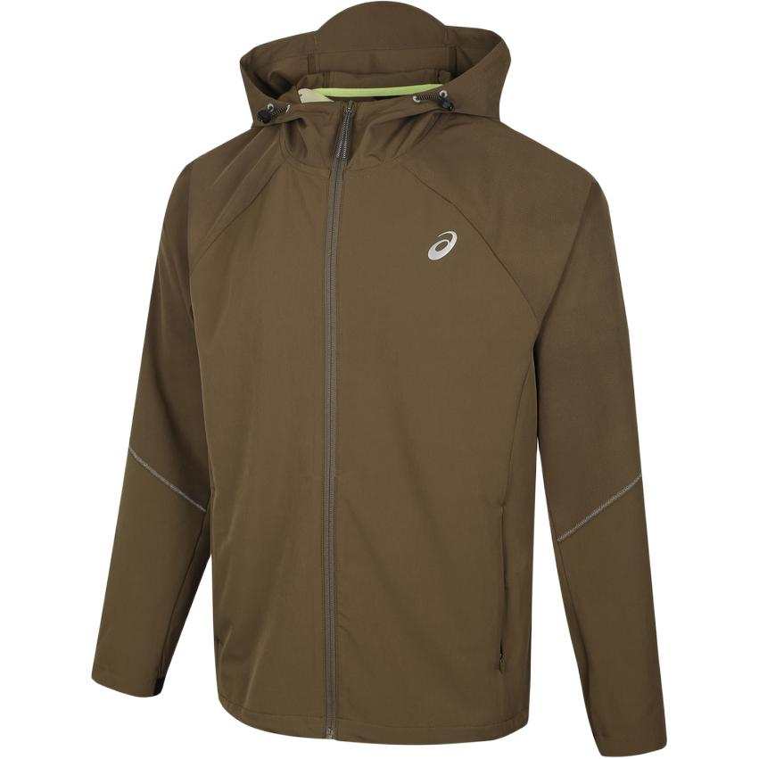 ASICS Running Jackets Men's Brown Hooded Non Detachable Moderate Other