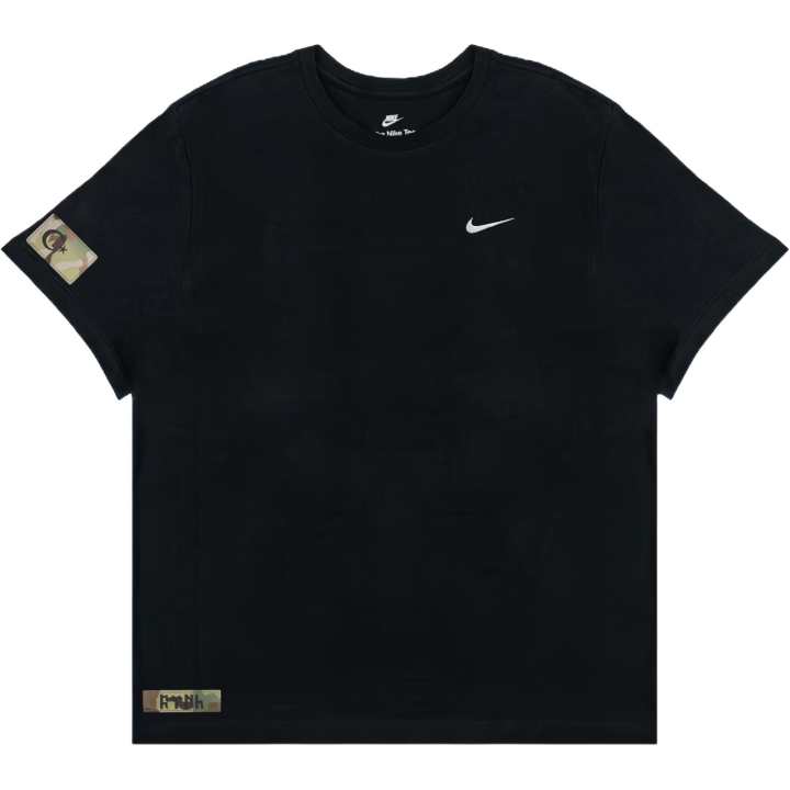 Nike Nike Sportswear T Shirts Men's Black Crew Neck Moderate Straight Fit