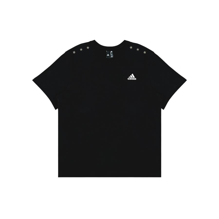 Adidas Adidas MUST HAVES T Shirts Unisex Black Exclusive Shopping Bag Crew Neck Moderate
